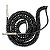 Cabo Santo Angelo Tornado Para Guitarra Espiral P10 Reto 0,50mm 30ft 9,15m Preto - Imagem 2