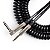 Cabo Santo Angelo Tornado Para Guitarra Espiral P10 Reto L 0,50mm 30ft 9,15m Preto - Imagem 1