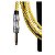 Cabo Seizi Para Guitarra Violão Baixo P10 3m Têxtil Amarelo Marrom - Imagem 2