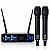 Microfone Sem Fio Dylan Duplo Qs-5 Profissional 300 Canais - Imagem 1