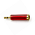 Plug Adaptador P10 Para P2 Estéreo Alra Ouro 18K Vermelho - Imagem 3