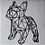 Escultura de parede - Cachorro Buldogue francês - Imagem 2