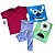 Kit Camisetas Monstros S.A adulto + Fantasia BOO infantil - Imagem 1
