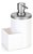 Dispenser Detergente E Bucha 600ml Branco C/ Cromado Fosco - Imagem 2
