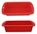 Kit 3 Formas De Silicone Pão Pudim e Bolo Vermelho Clink - Imagem 4