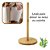 Porta Rolo Papel Toalha Bambu Suporte Vertical de Mesa - Imagem 4