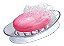 Saboneteira Silicone Com Ventosa Transparente de Sucção - Imagem 1