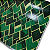 Papel De Presente Belgica Verde Bobina 60 Cm X100 M - Imagem 2