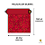 Papel De Presente Vermelho Cubos Dourados Bobina 60 Cm X100 M - Imagem 4