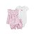 Conjunto 3 peças Carter's Child of Mine, flamingo 6-9m - Imagem 1