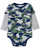 Conjunto Body Menino Manga Longa Dinossauro Azul Marinho - Imagem 2