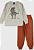 Conjunto Longo Infantil Menino Dinossauro Mescla - Imagem 2