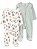 Kit macacão infantil carters child of mine Bebê menina 2 Peças com Zíper Algodão RN ao 9M - Imagem 1