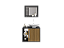 Conjunto para Banheiro BADEN - PRETO/RIPADO - Imagem 2