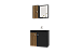 Conjunto para Banheiro MUNIQUE - PRETO FOSCO/RIPADO - Imagem 2