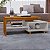 Mesa de Centro Decorativa Lima para Sala Tampo Duplo Design Moderno - Naturalle/Branca - Imagem 1