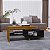 Mesa de Centro Decorativa Lima para Sala Tampo Duplo Design Moderno - Naturalle/Preto - Imagem 1