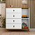 Comoda Sapateira Jujuba Em Mdf Branco / Nature - Imagem 2