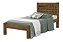 Cama Solteiro Laila 100% MDF - Jequitibá - JA Móveis - Imagem 2