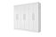 Guarda-roupa Casal Malibu 6 Portas 4 Gavetas Branco  - J&A Móveis - Imagem 2