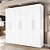 Guarda-roupa Casal Malibu 6 Portas 4 Gavetas Branco  - J&A Móveis - Imagem 1