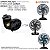 SUPORTE PRETO DO MOTOR P/ VENTILADOR CADENCE VTR407 VTR409 - Imagem 2