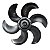 HÉLICE CINZA 40CM 6P ORIGINAL P/ VENT MALLORY TS 40 BLACK - Imagem 1