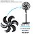 HÉLICE CINZA 40CM 6P ORIGINAL P/ VENT MALLORY TS 40 BLACK - Imagem 5
