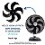 HÉLICE P/ VENTILADOR MONDIAL 6P PRETO 40CM ORIGINAL NV-41 - Imagem 2
