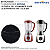 BOTÃO KNOOB PRETO P/ LIQUIDIFICADOR BRITÂNIA ELETRONIC FILTER LQ DIAMANTE SILVER CRISTAL - Imagem 3