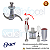 LÂMINA FACA P/ MIXER OSTER 2615 2605 ORIGINAL BRANCA  OSTER - Imagem 2