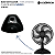 BASE P/ VENTILADOR CADENCE PRETA ORIGINAL VTR410 - Imagem 2