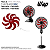 HÉLICE VERMELHA 8P ORIGINAL P VENTILADOR POLISHOP FW010650 FW010651 FW010656 FW009220 FW009221 - Imagem 3