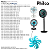HÉLICE AZUL 10 PÁS VENTILADOR PHILCO Bvt495 Pvc491 Pvt492 - Imagem 2