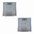 Kit 2 Filtros Alumínio 260x270mm Coifa Britânia Philco BCO65I Originais - Imagem 1