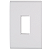 Placa 4x2 p/ 1Int Vert Liz Branco 57106/003 ou 203 TRAMONTINA - Imagem 1