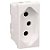 Mod. Tom Pdr. Brasil 2P+T 20A 615060 Bco P. PLUS + - Imagem 1
