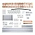 Kit barramento BIFASICO 16disj. DIN 100A 904385N CEMAR - Imagem 1