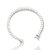 Pulseira Riviera Redonda 4mm Fecho Gaveta Banhada A Ouro Branco PUL039 - Imagem 2