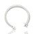 Pulseira Riviera Retangular 5mm Fecho Gaveta Banhada A Ouro Branco PUL038 - Imagem 2