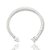 Pulseira Riviera Retangular 5mm Fecho Gaveta Banhada A Ouro Branco PUL038 - Imagem 1