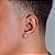 Brinco Masculino Par Chapado P (6,5mm) Banhado A Ouro Branco BRI100 - Imagem 2