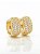 Brinco Masculino Par Argola Cravejada Com 29 Pedras G (14X6,8mm) Banhada A Ouro 18K BRI053 - Imagem 1
