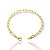 Pulseira Elo Alongado 4,2mm Fecho Tradicional Banhada A Ouro 18k PUL019 - Imagem 1