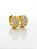 Brinco Masculino Par Argola Cravejada Com 13 Pedras (12X5,5mm) Banhada A Ouro 18K BRI139 - Imagem 1