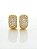 Brinco Masculino Par Argola Cravejada Com 29 Pedras (13X6,8mm) Banhada A Ouro 18k BRI015 - Imagem 7
