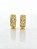 Brinco Masculino Par Argola Cravejada Com 8 Pedras (11,6X4,3mm) Banhada A Ouro 18K BRI040 - Imagem 3