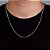 Corrente Grumet 60cm 2,3mm Fecho Tradicional Banhada A Ouro Branco COR004 - Imagem 2