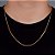 Corrente Grumet 60cm 2,3mm Fecho Tradicional Banhada A Ouro 18k COR007 - Imagem 1