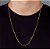 Corrente Elo Cadeado 70cm 2mm Fecho Tradicional Banhada A Ouro 18k COR011 - Imagem 3